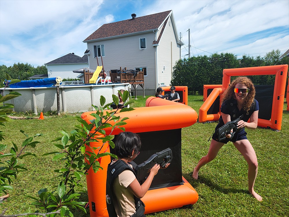 Fête d'enfants de laser tag à Rimouski